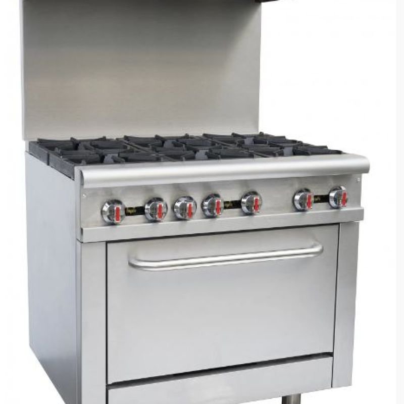 Infernus 6 Burner Range Oven with Splashback