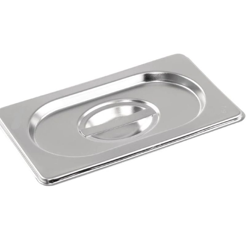 Stainless Steel 1/9 Gastronorm Container Lid- Pack of 6