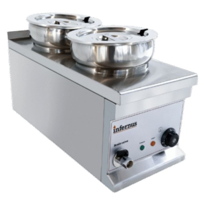 Infernus Electric Round Pot Bain Marie – 2 x 7L Pots
