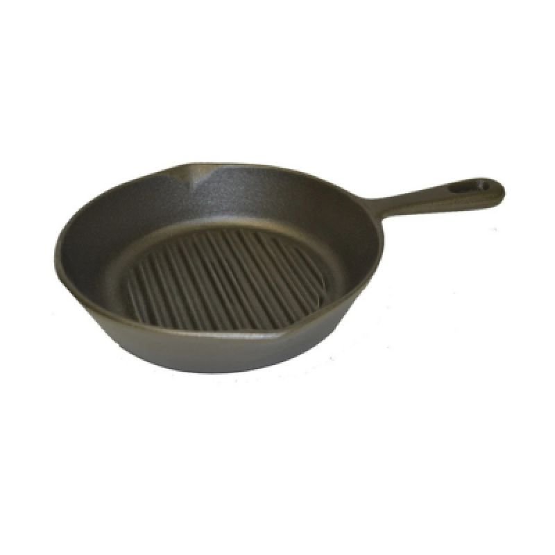 Cast Iron Ribbed Round Skillet 10.5″ – Pack of 6