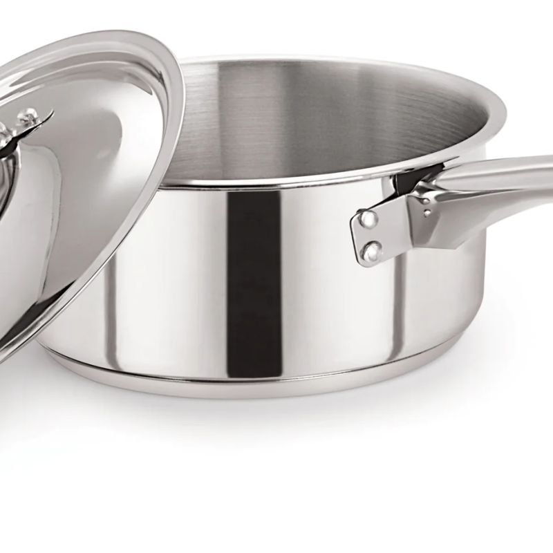 Stainless Steel Saucepan with Wide S/S Lid 20cm/3L – Pack of 6