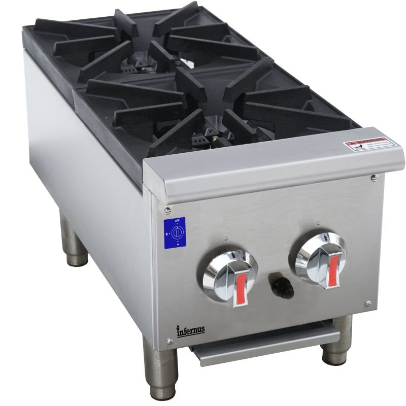 Infernus 2 Burner Hob Gas Hotplate Cooker – 30cm/12″