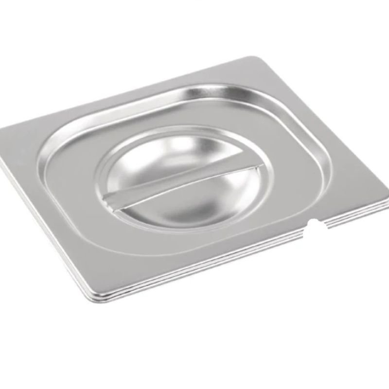 Stainless Steel 1/6 Gastronorm Container Notched Lid – Pack of 6