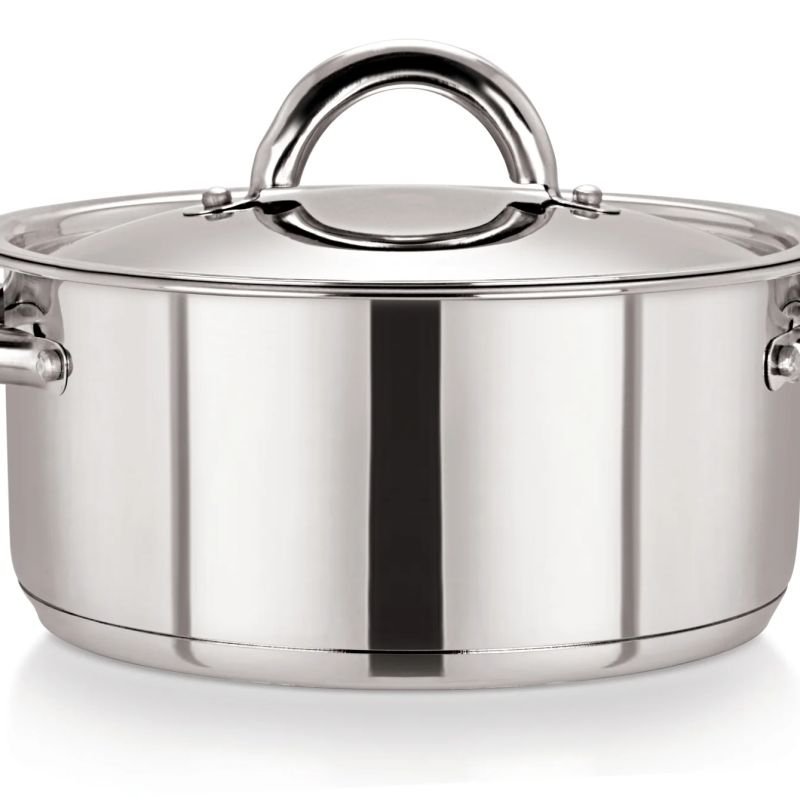 Stainless Steel Casserole Pot with Wide S/S Lid 20cm/3L – Pack of 6