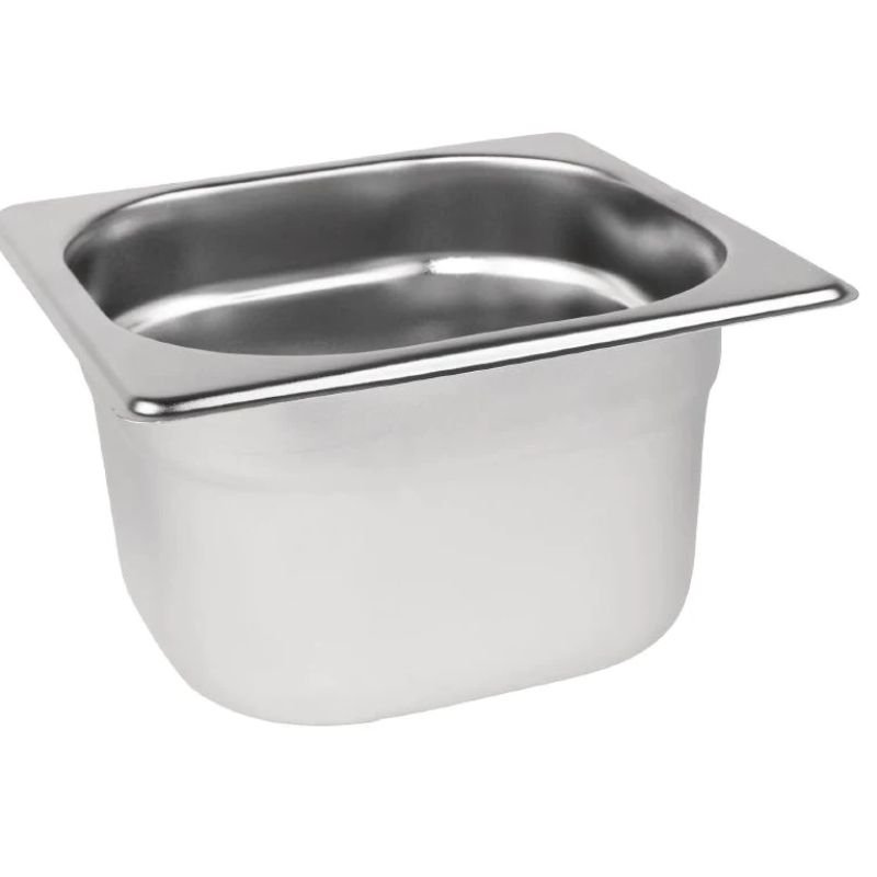 Stainless Steel 1/6 Gastronorm Container 1.7L – Pack of 6