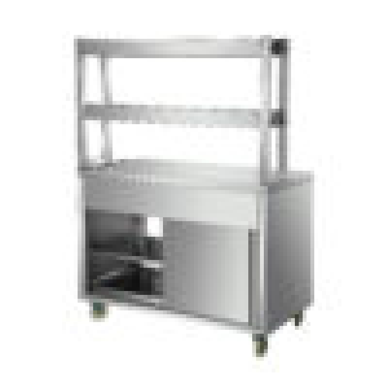 Heated Display Hot Cupboard & Gantry – 120cm (Pass-Through)
