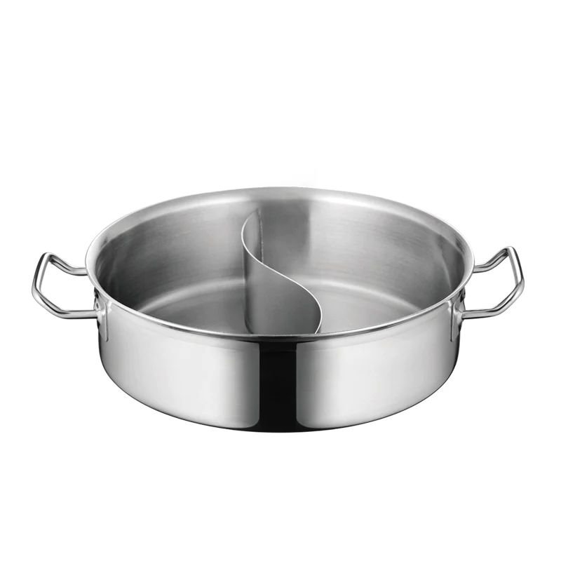 Stainless Steel 2 Division Casserole Dish 32cm/9.6L