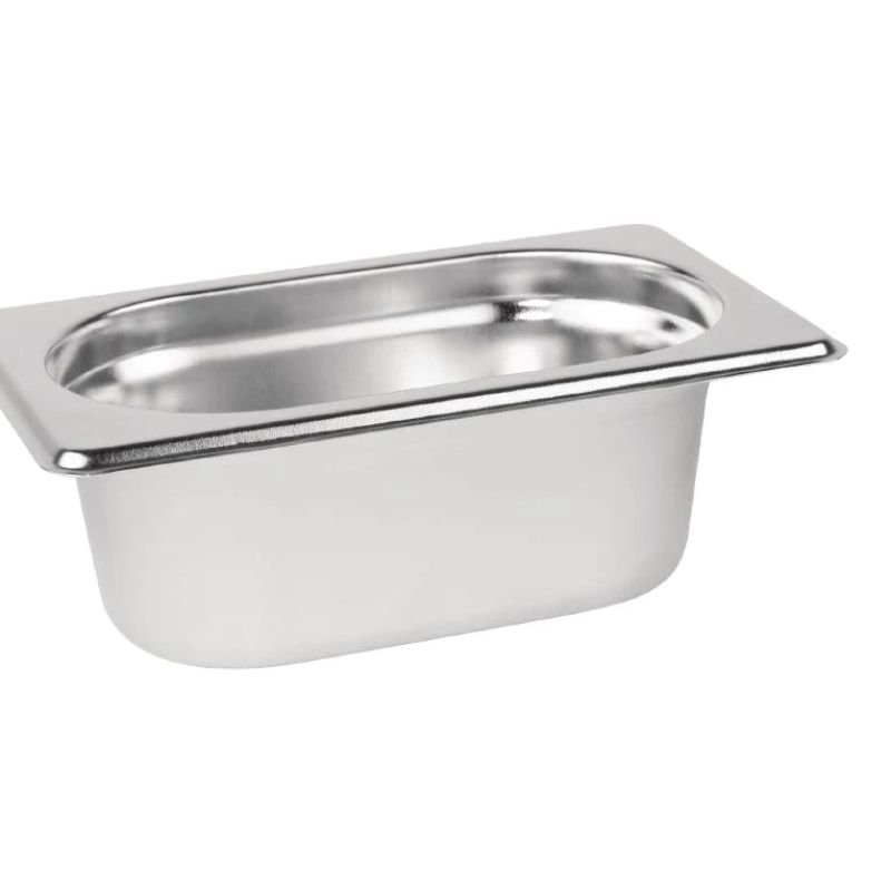 Stainless Steel 1/9 Gastronorm Container 0.6L – Pack of 6