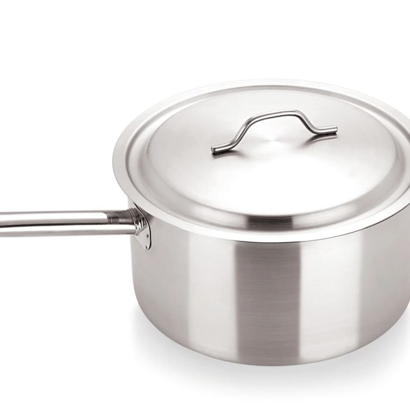 Stainless Steel Saucepan with S/S Lid 28cm/9.8L – Pack of 4