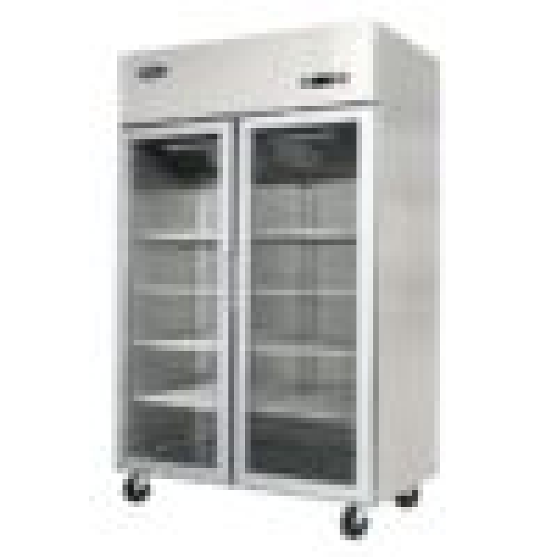 Atosa Slimline Glass Door Upright Display Freezer – Double Door