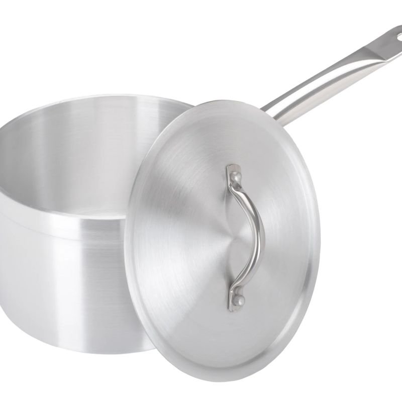 Aluminium Saucepan with Metal Handle 16cm/2L – Pack of 2