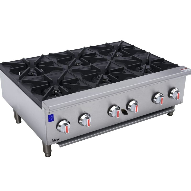 Infernus 6 Burner Hob Gas Hotplate Cooker – 90cm/36″