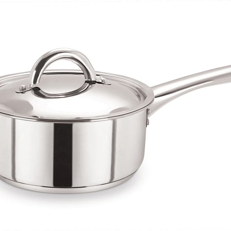 Stainless Steel Saucepan with Wide S/S Lid 20cm/3L – Pack of 6
