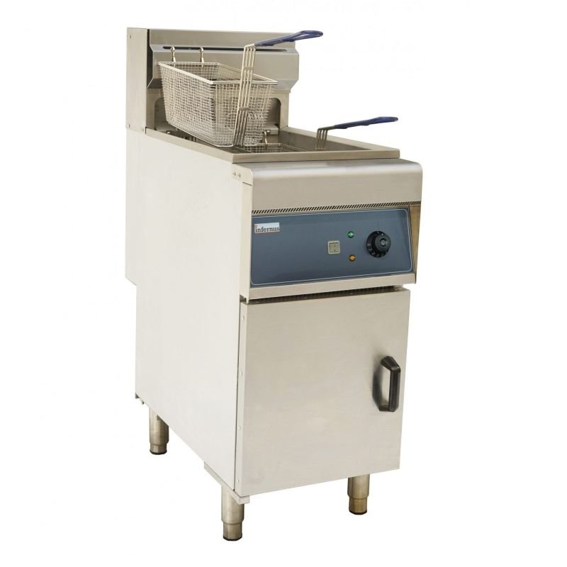 Infernus Free Standing Single Tank Twin Basket Electric Fryer – 28 Litres