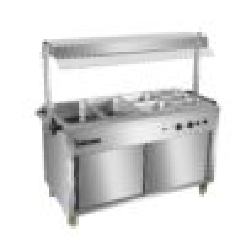 Heated Display Hot Cupboard With Light 155.5cm