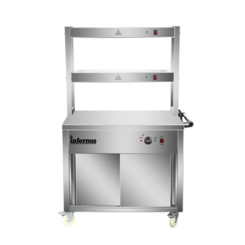 Heated Display Hot Cupboard & Gantry- 90cm